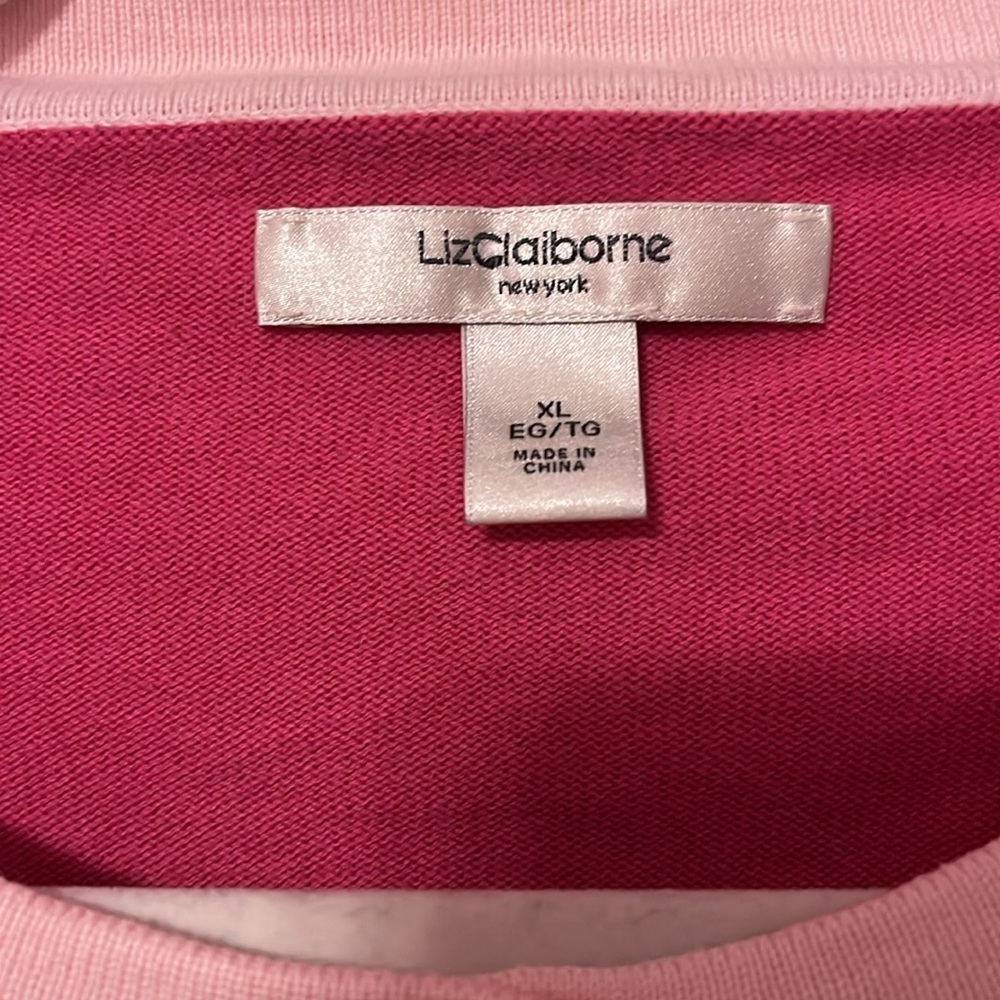 Pink Button-Up Women's Cardigan - Picture 2 of 3